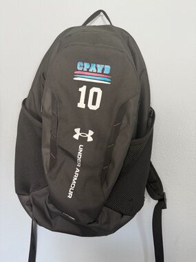 Under Armour Black Backpack with '10' and CPAYB Accent